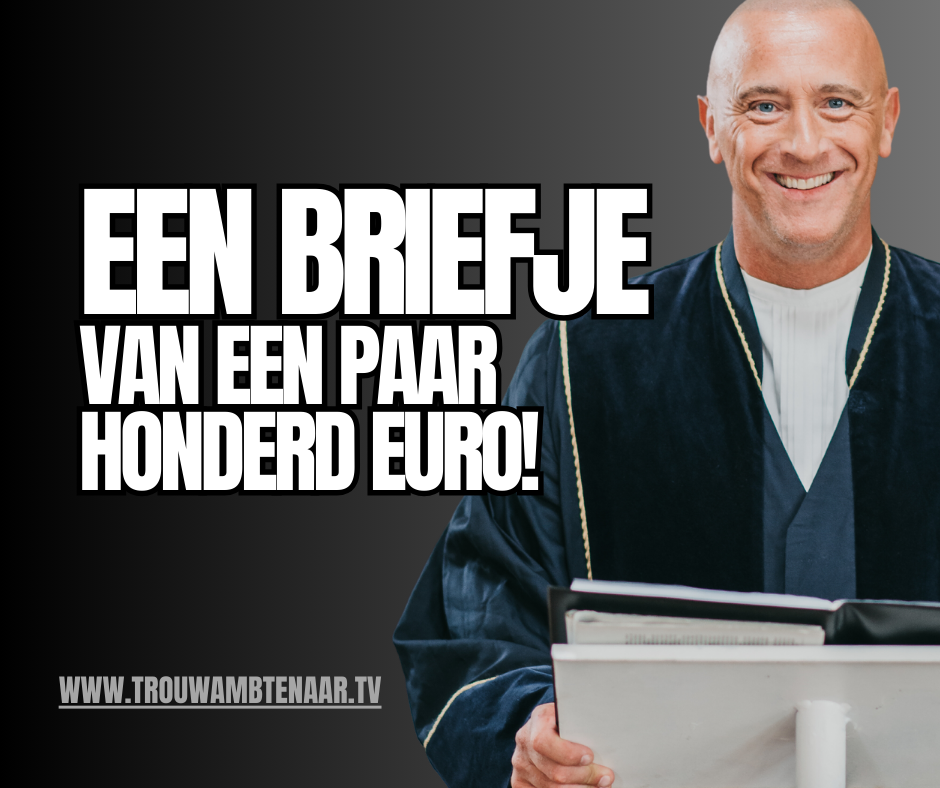 Een briefje van een paar honderd euro!